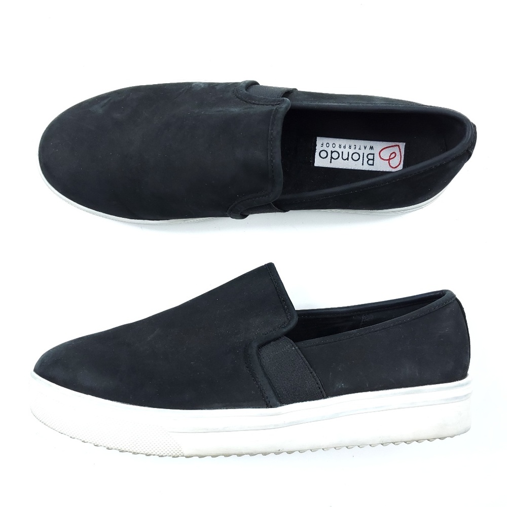 Blondo Black Suede Waterproof Gracie Sneakers Shoe